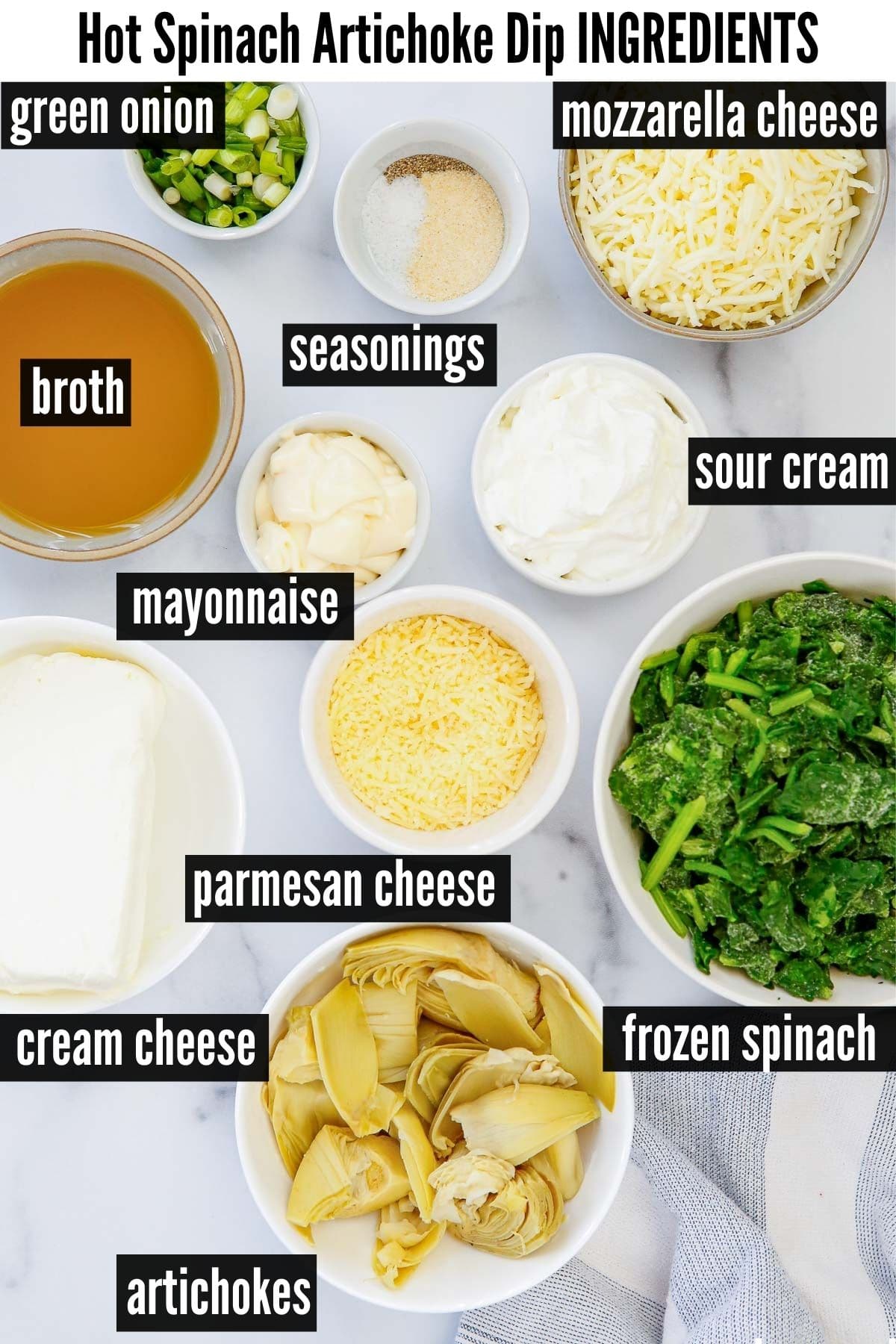 spinach artichoke dip ingredients