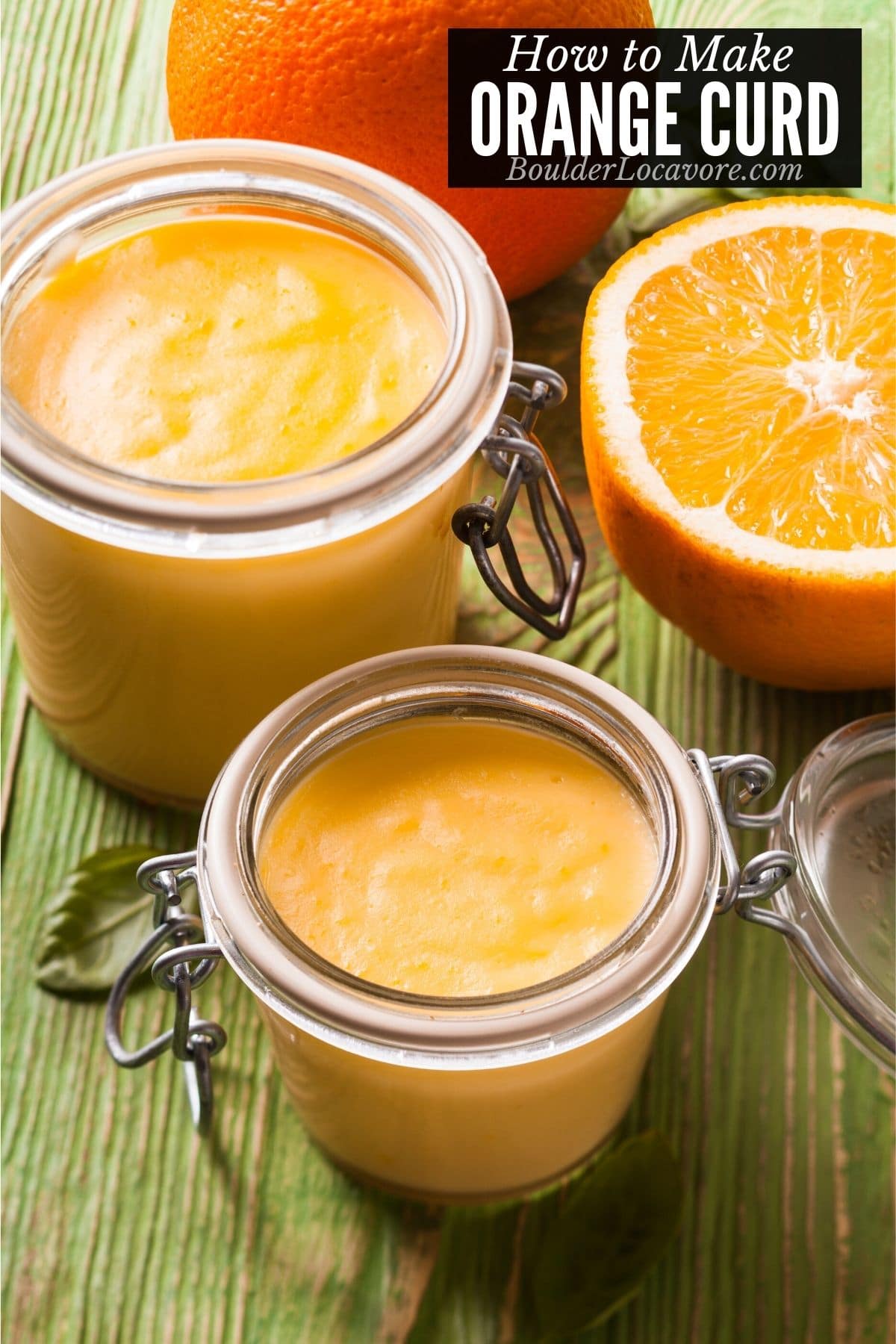 JARS OF ORANGE CURD