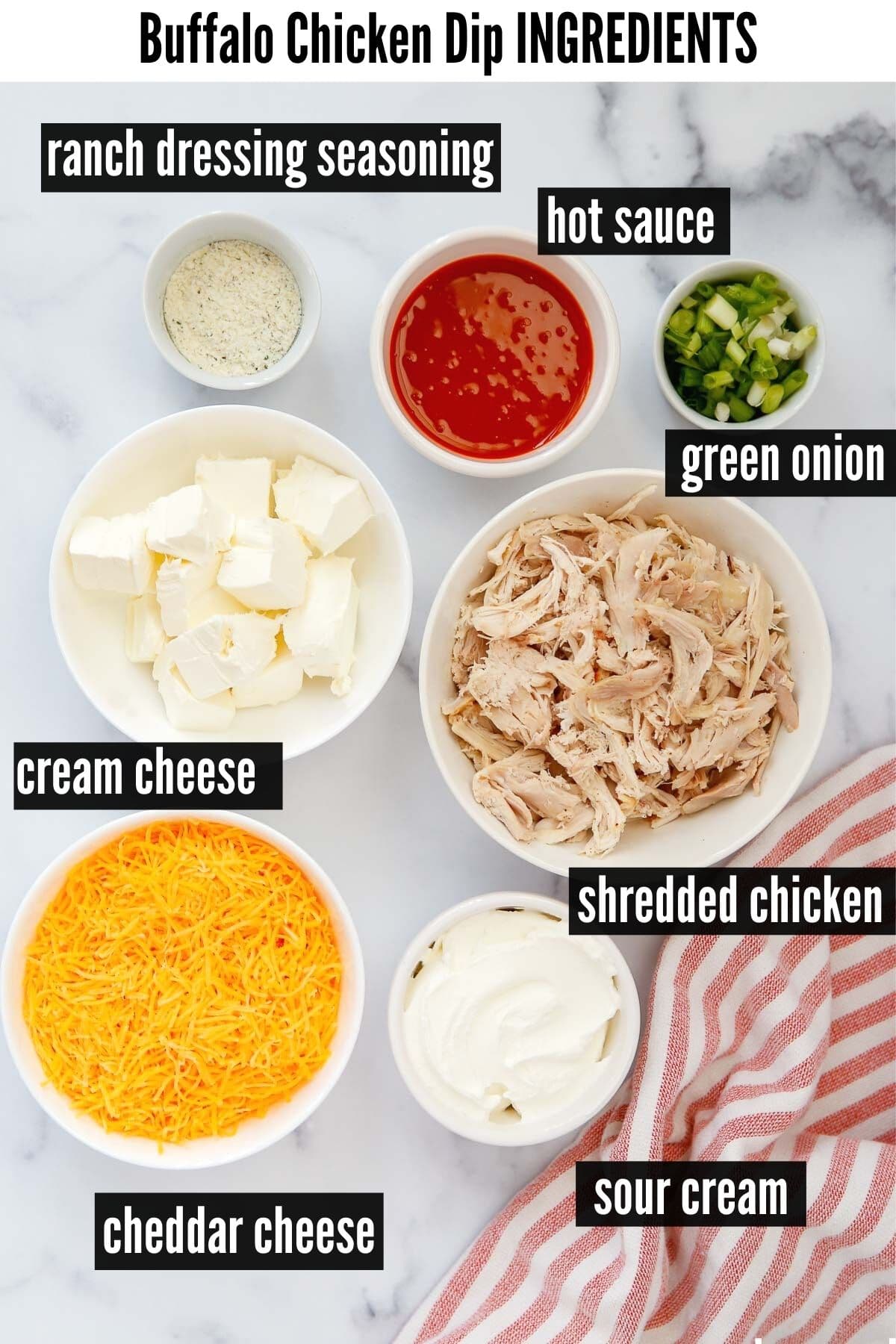 buffalo chicken dip ingredients