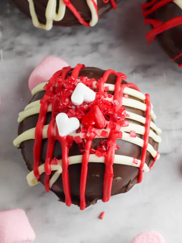 Valentine’s Hot Chocolate Bombs
