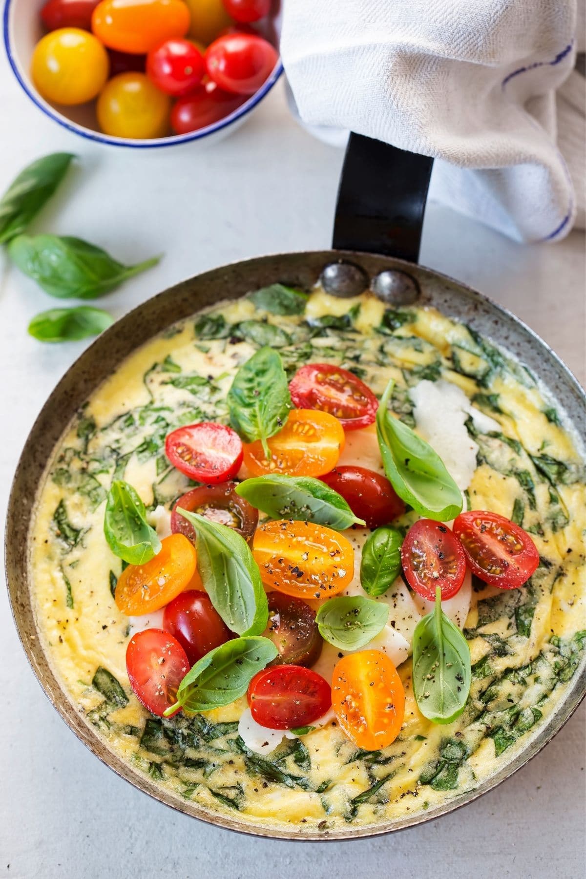 tomato and herb frittata