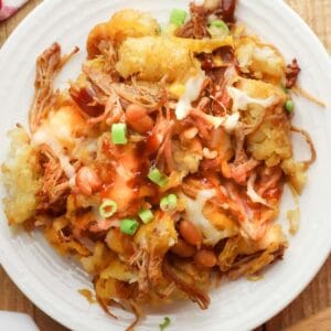 bbq pulled pork tater tot nachos