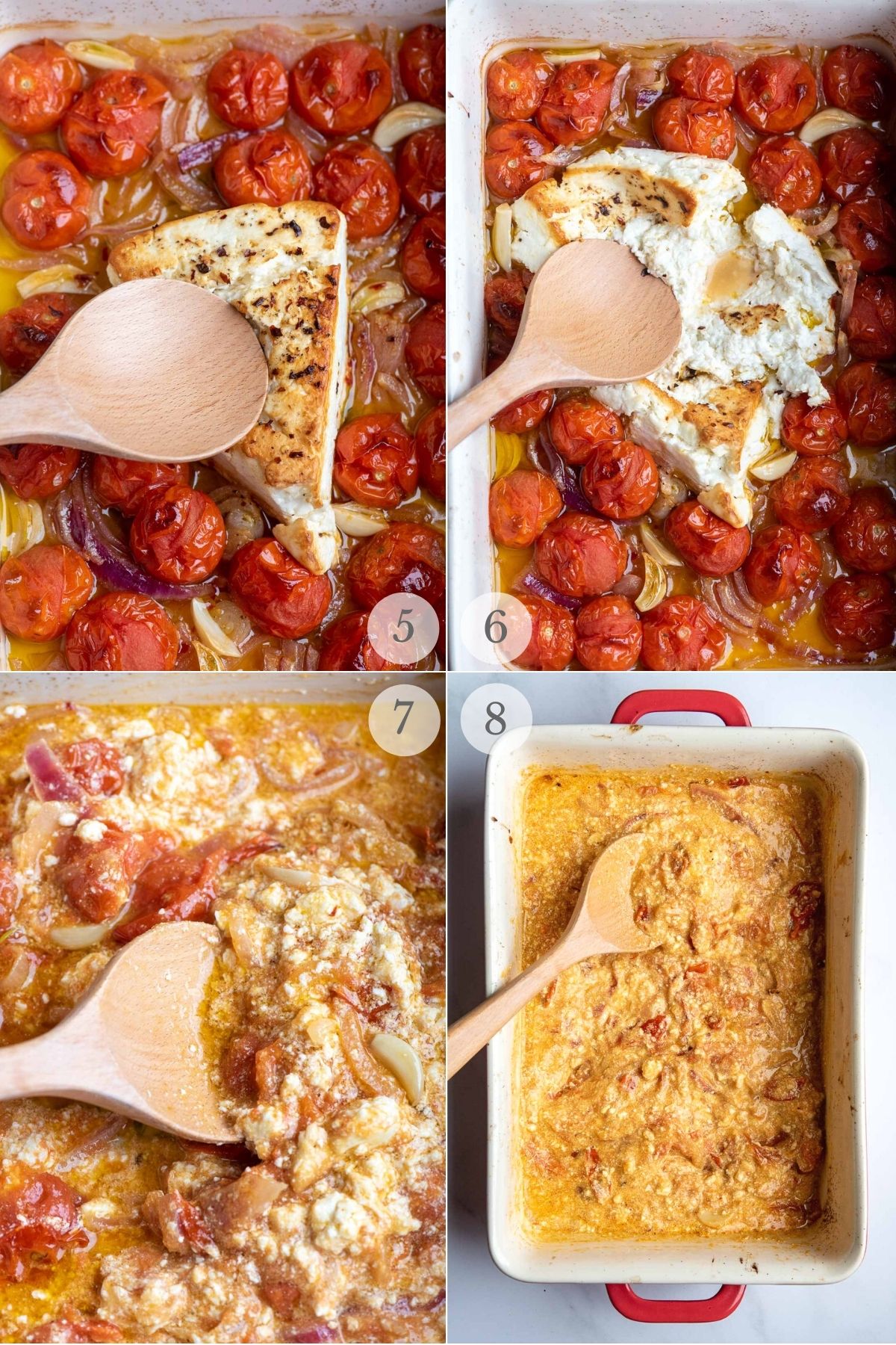 BAKED FETA PASTA RECIPE STEPS 5-8