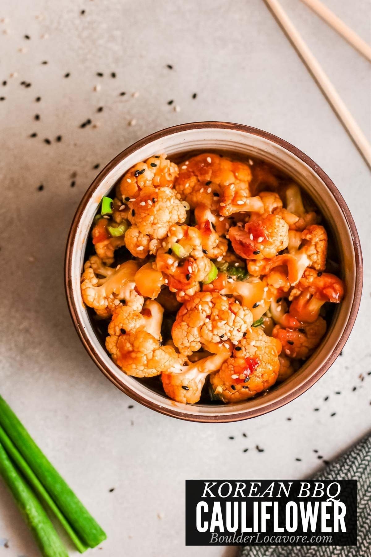 KOREAN BBQ CAULIFLOWER TITLE