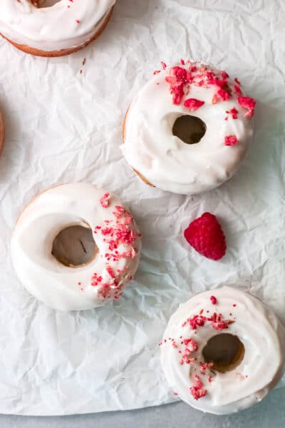 Easy Baked Donuts with fresh Raspberries - Boulder Locavore