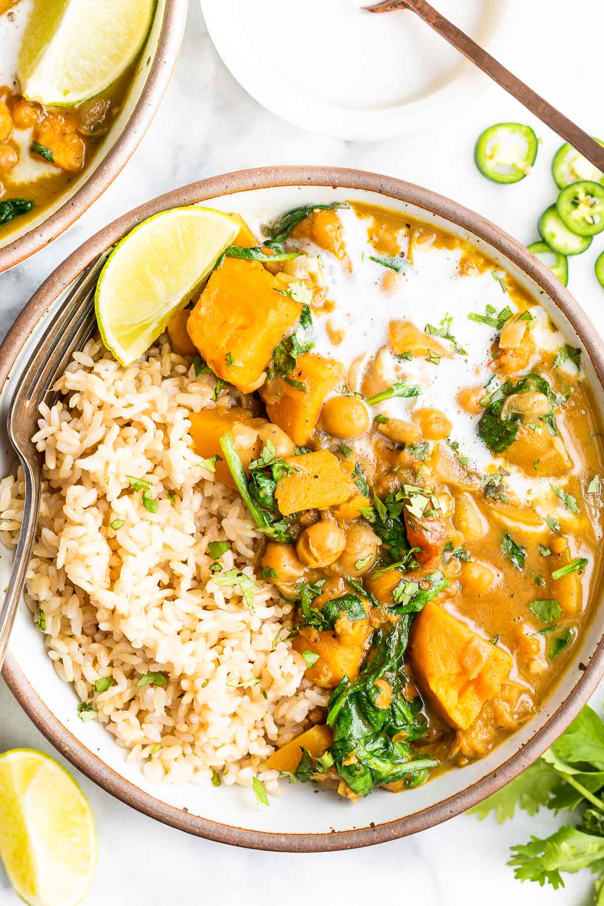 chickpea curry bowl 