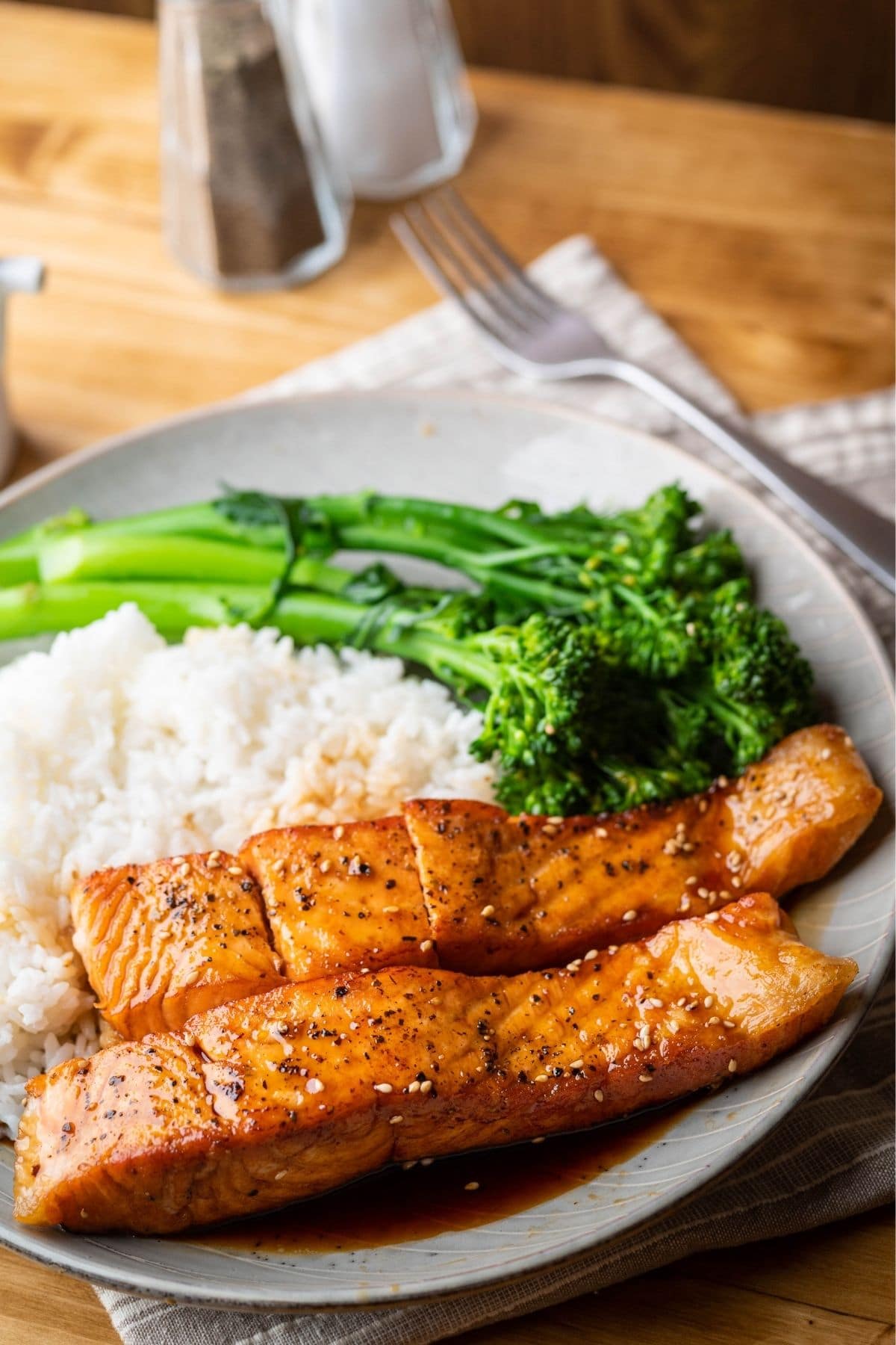 teriyaki salmon dinner