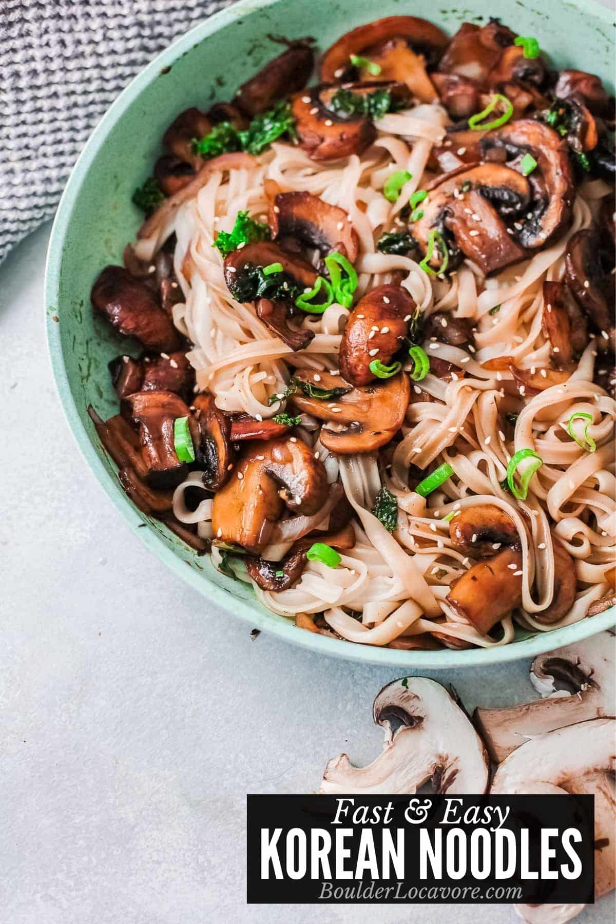 Korean Noodles with title