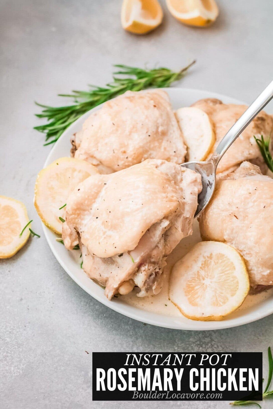 Rosemary chicken in a bowl