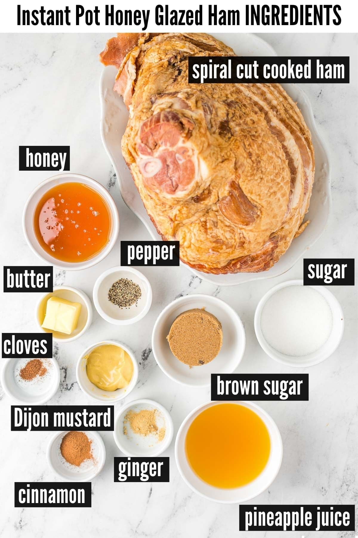 instant pot ham ingredients