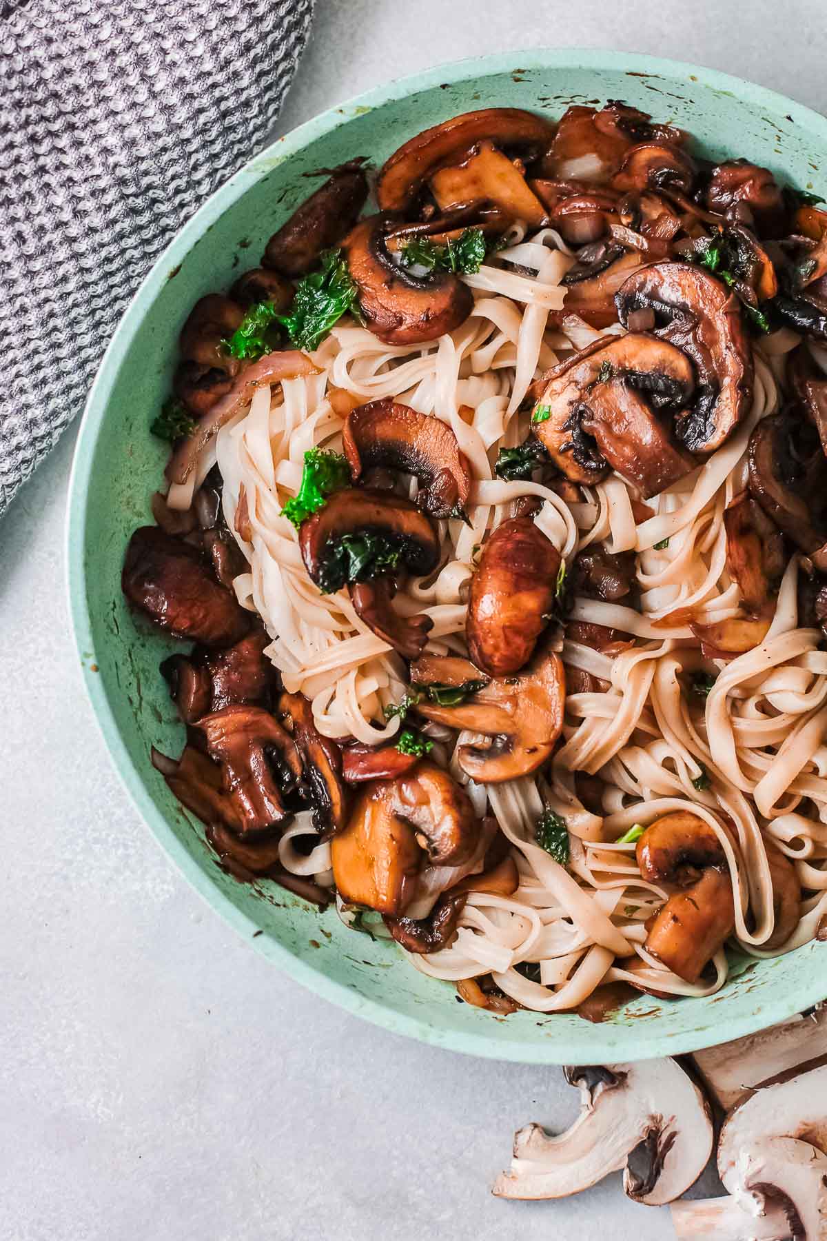 korean noodles in pan