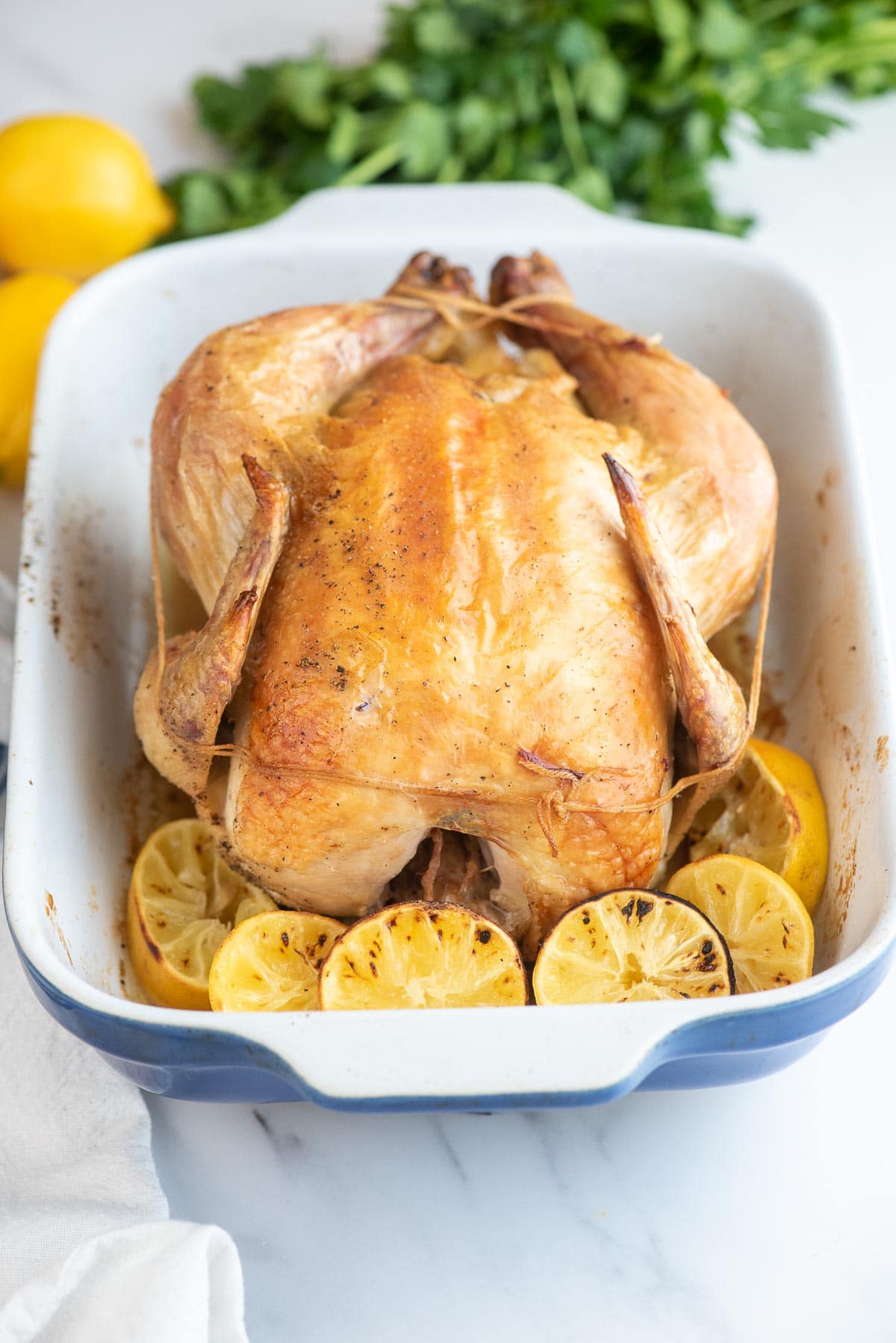 roast chicken with lemons 
