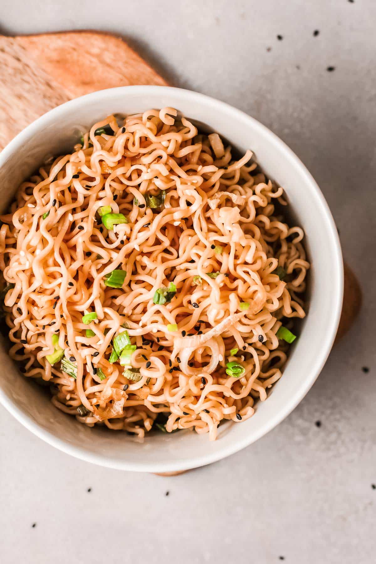 spicy ramen noodles in bowl