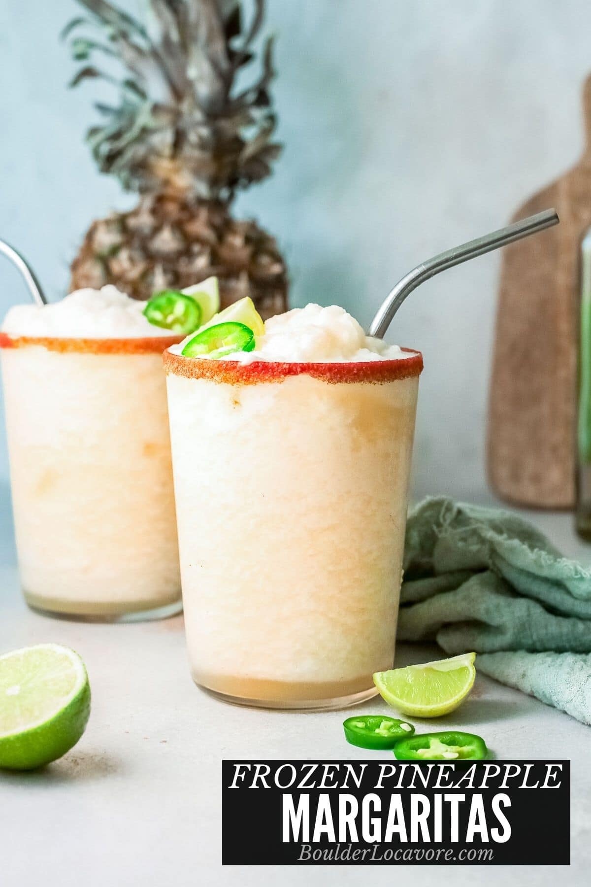 FROZEN PINEAPPLE MARGARITAS TITLE