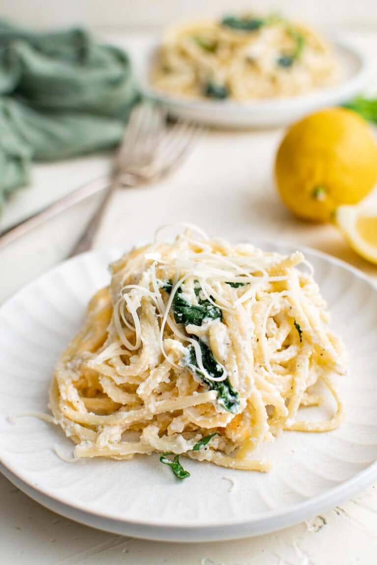 Lemony Ricotta and Spinach Pasta recipe - Boulder Locavore