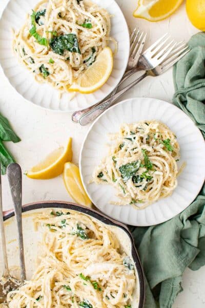 Lemony Ricotta and Spinach Pasta recipe - Boulder Locavore