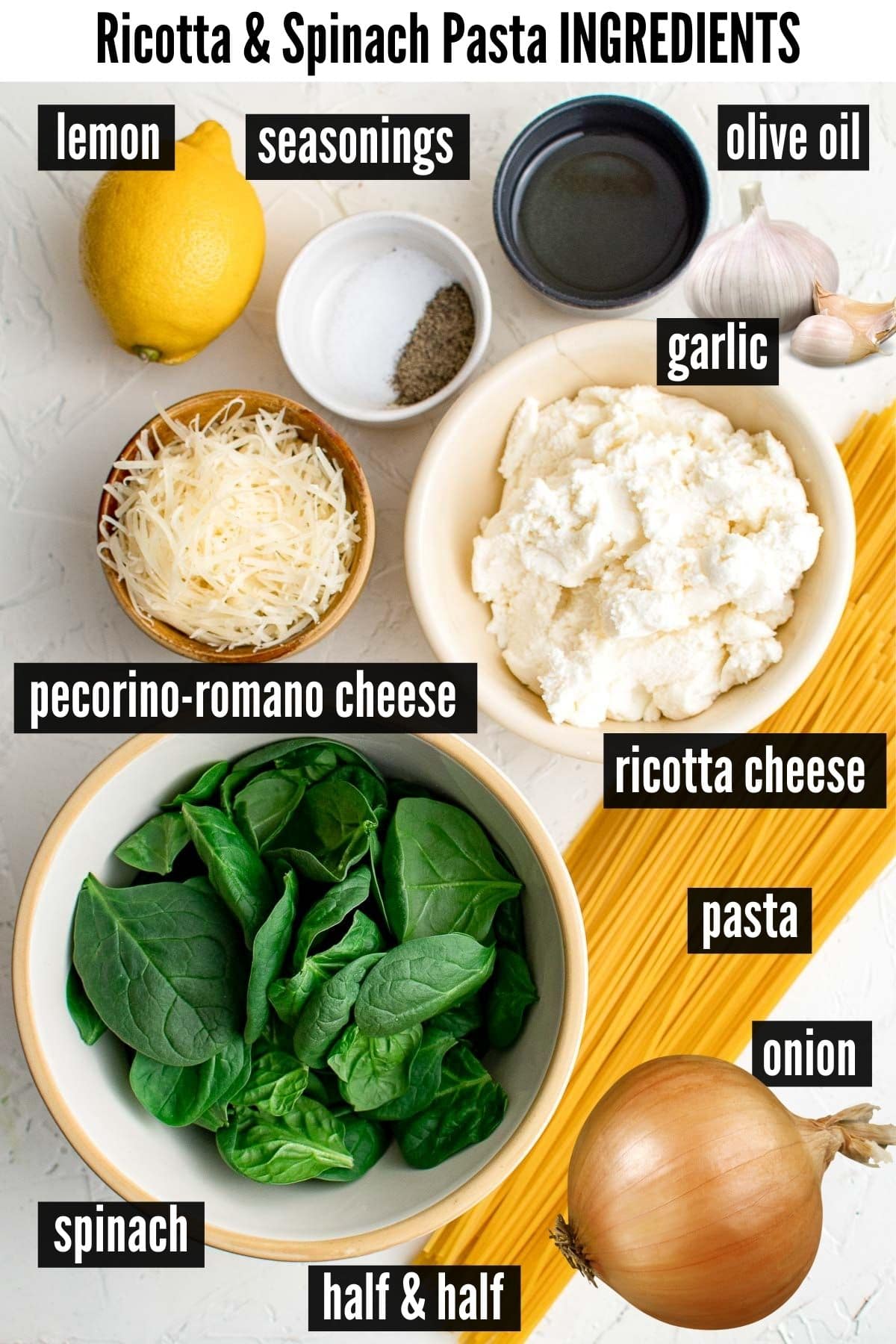 ricotta spinach pasta ingredients