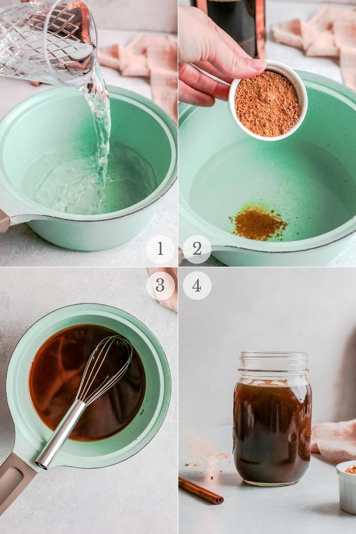 shaken espresso recipe steps 1-4