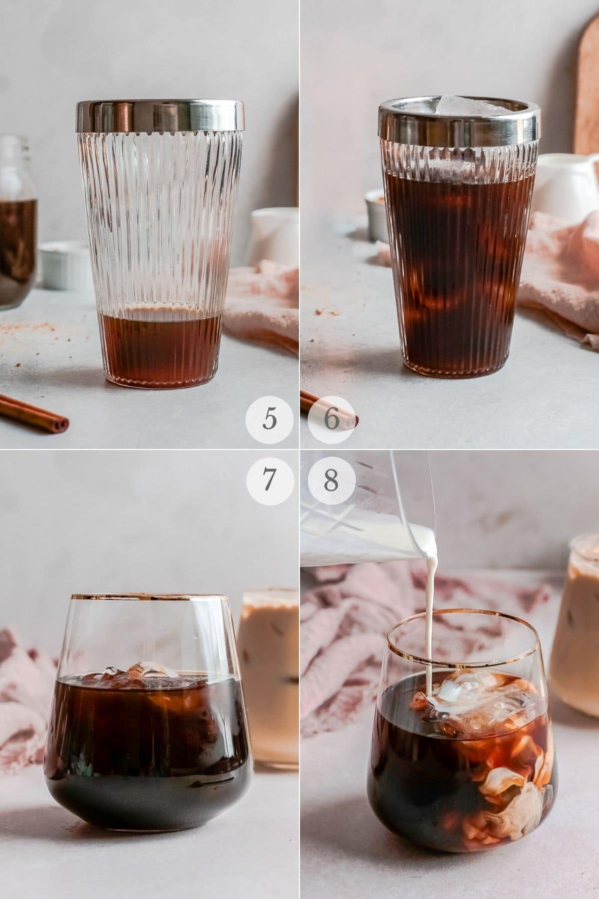 shaken espresso recipe steps 5-8