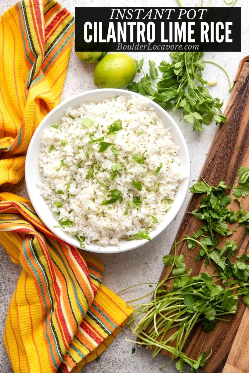 cilantro lime rice title image