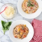 two bowls of one pot pasta