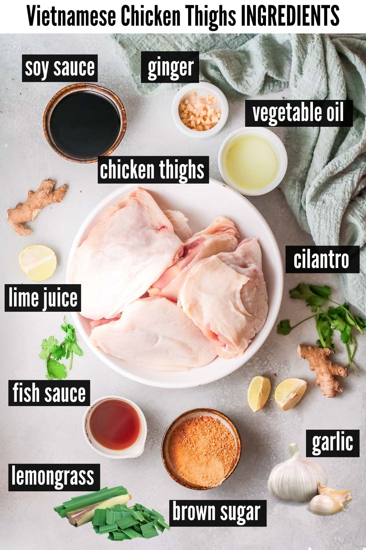 vietnamese chicken thighs ingredients