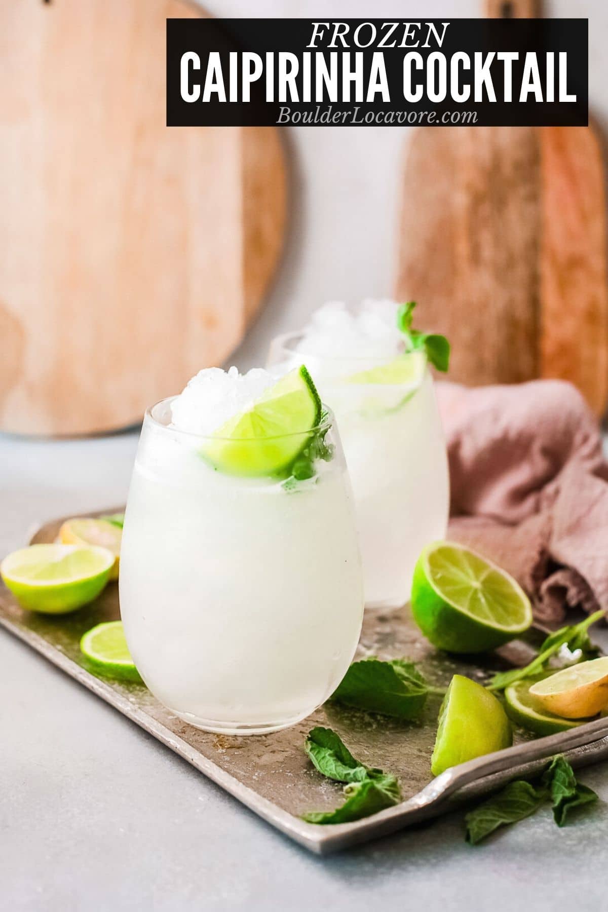 frozen caipirinha cocktail title