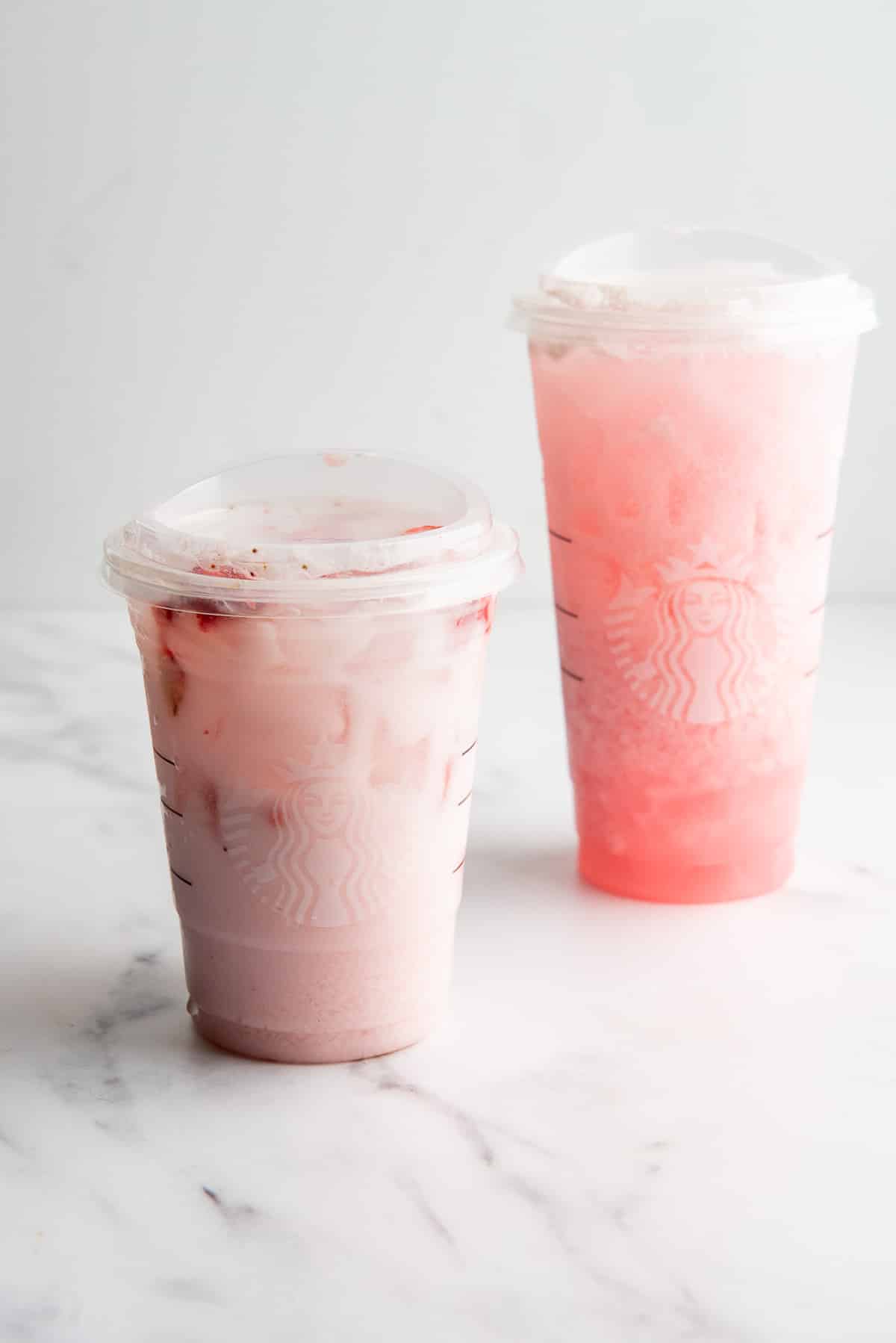 Starbuck's pink drink comparison