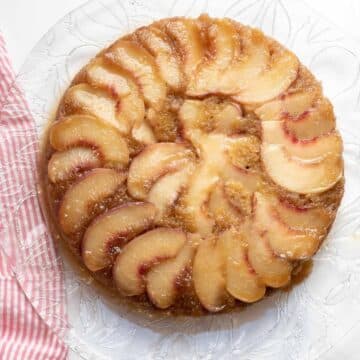 PEACH UPSIDE DOWN CAKE TITLE