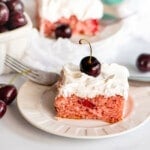 cherry cake slice square image