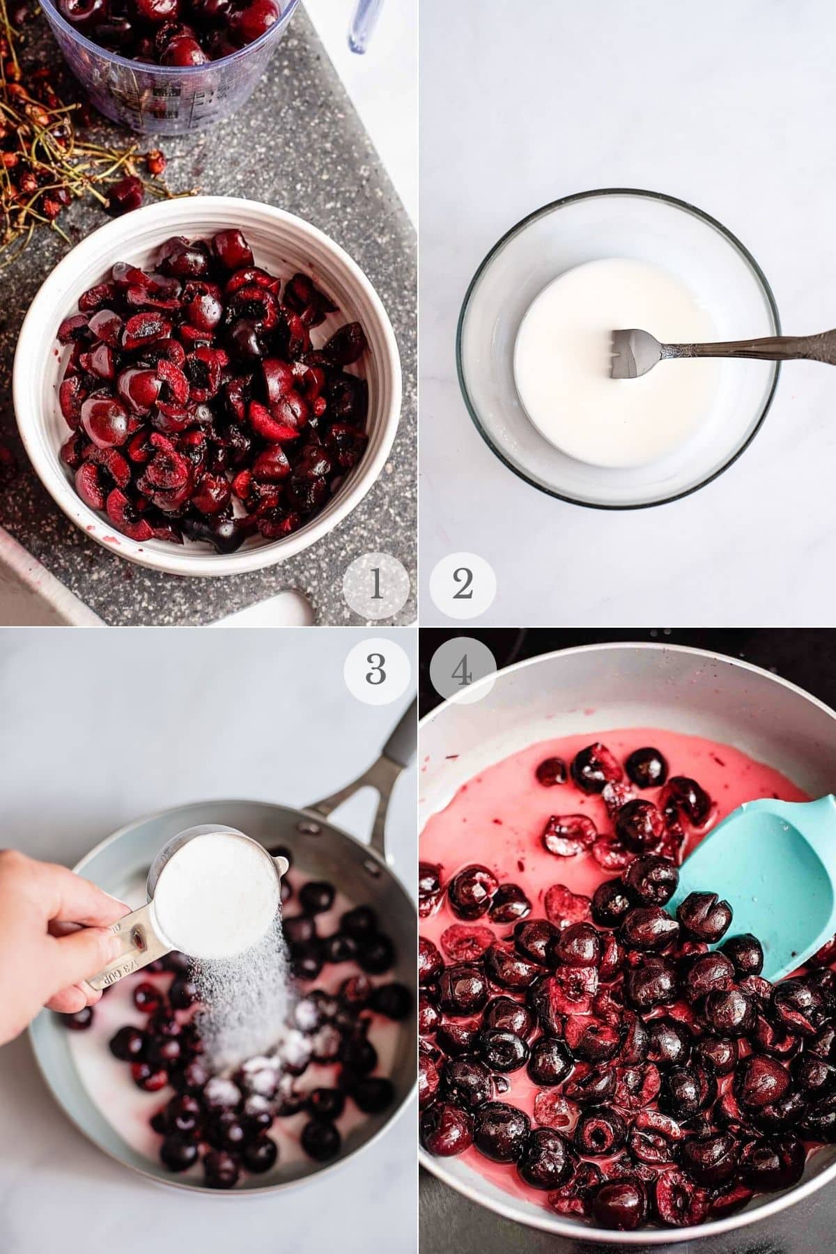 cherry pie filling recipe steps 1-4