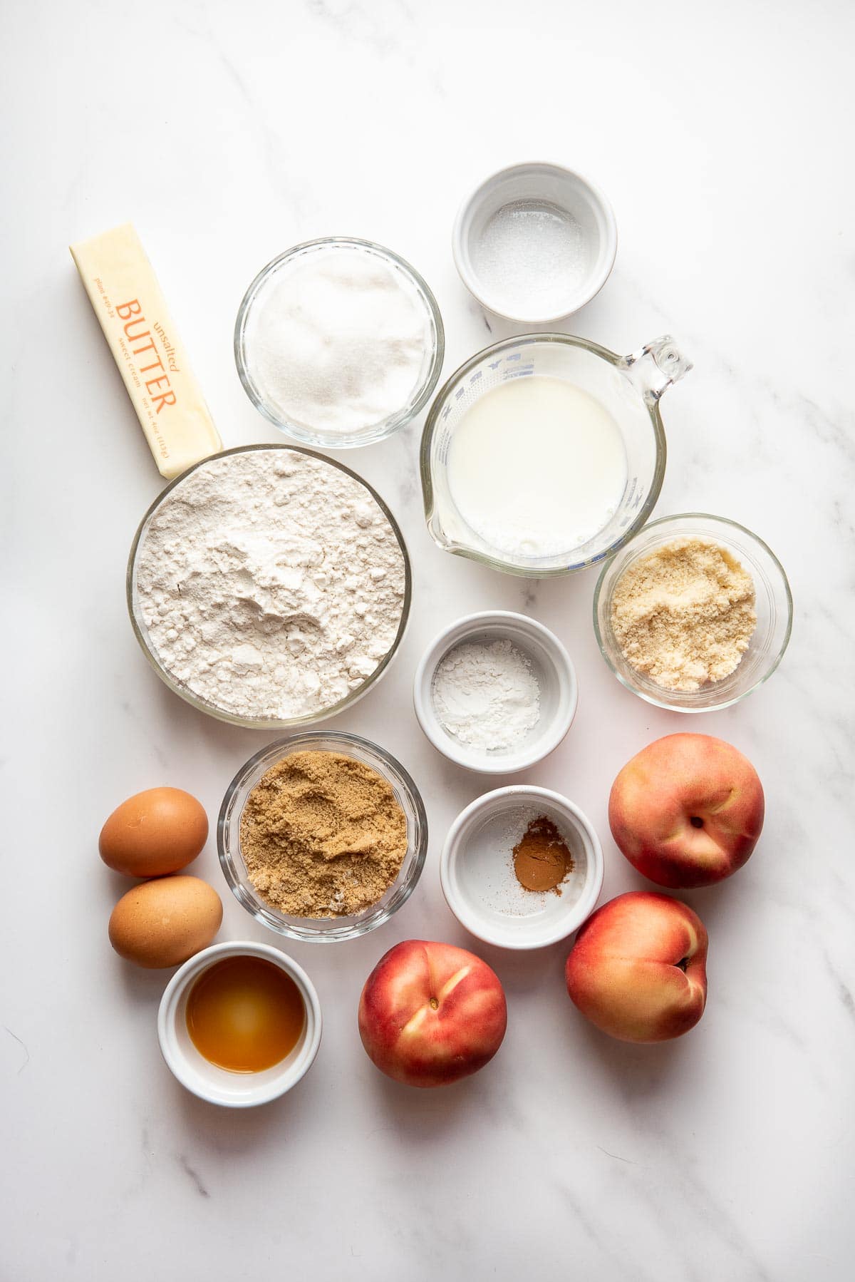 peach upside down cake ingredients