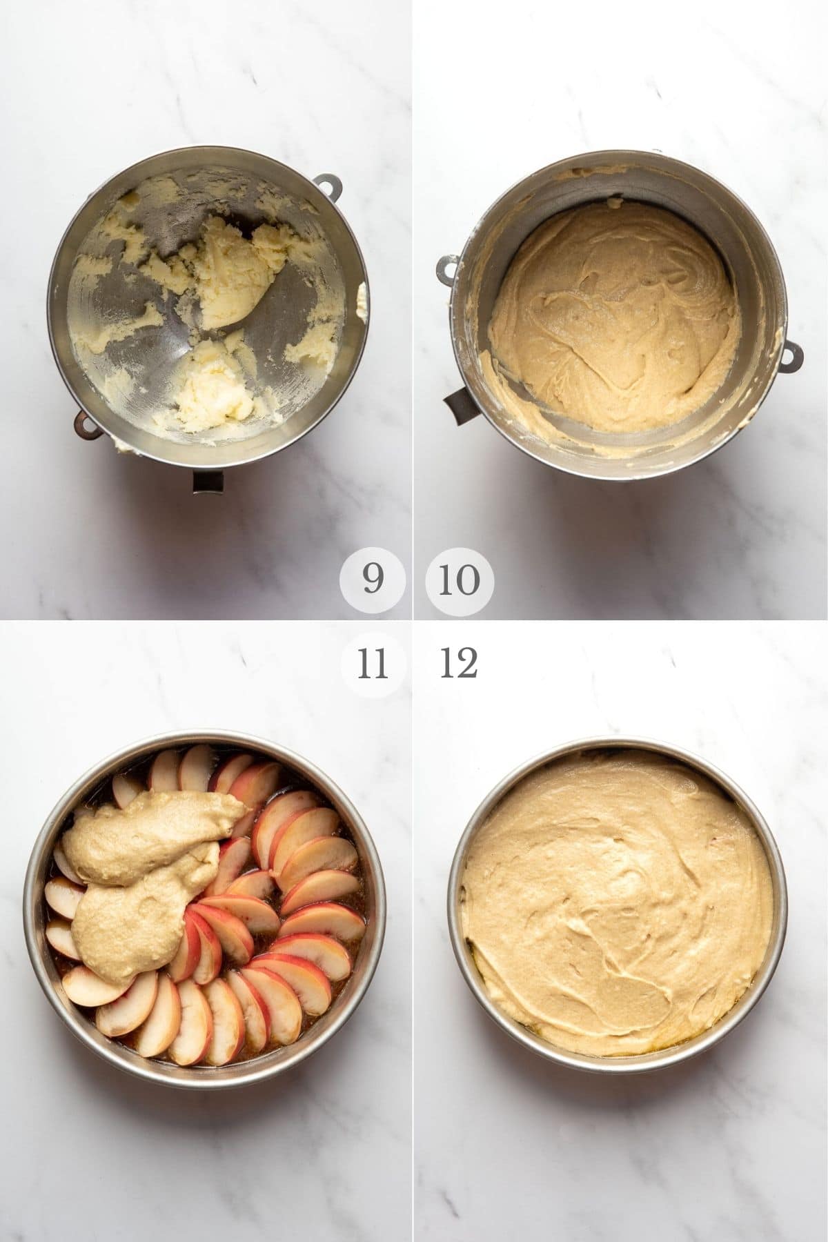 peach upside down cake recipe steps 9-12