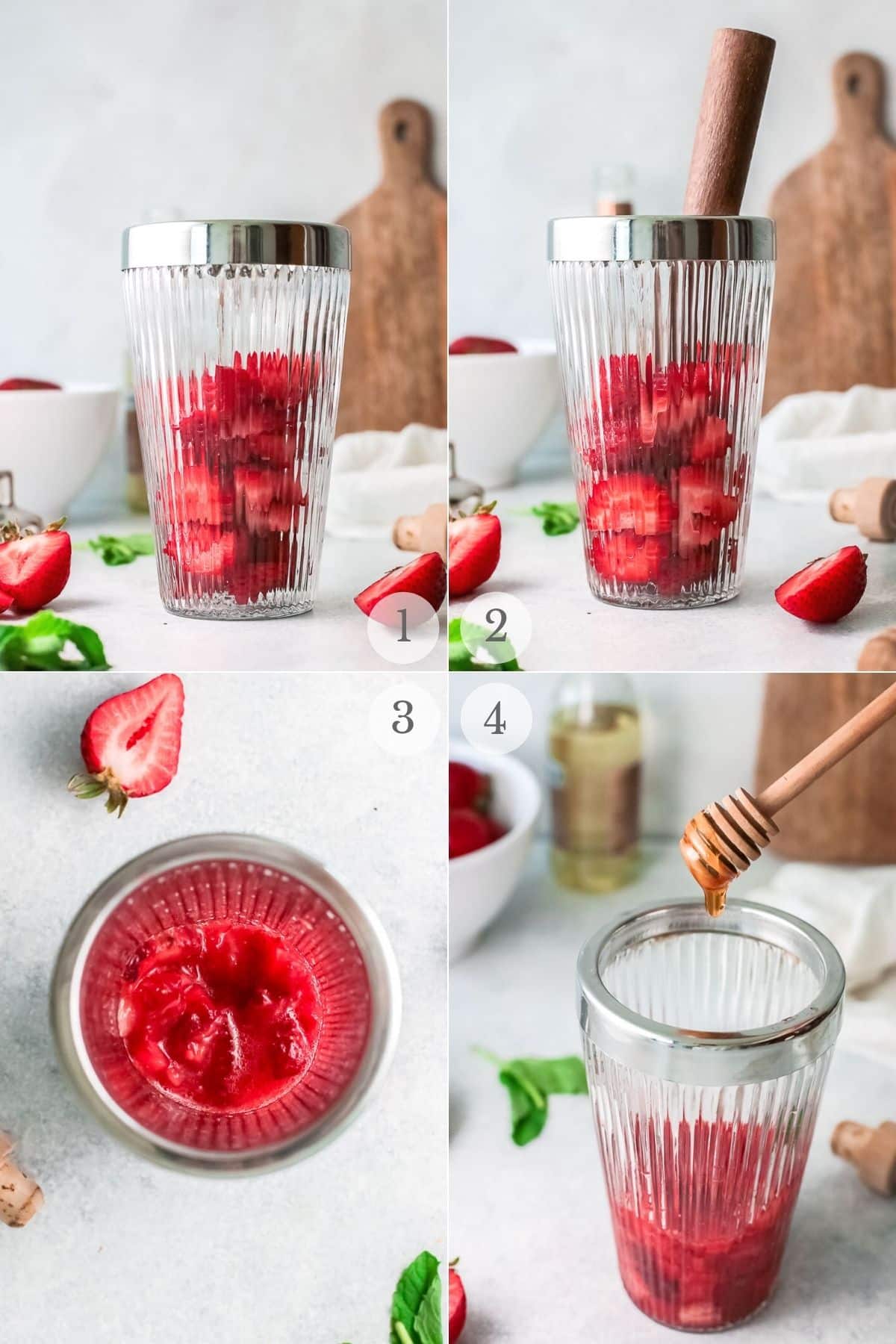 strawberry margarita recipe steps 1-4