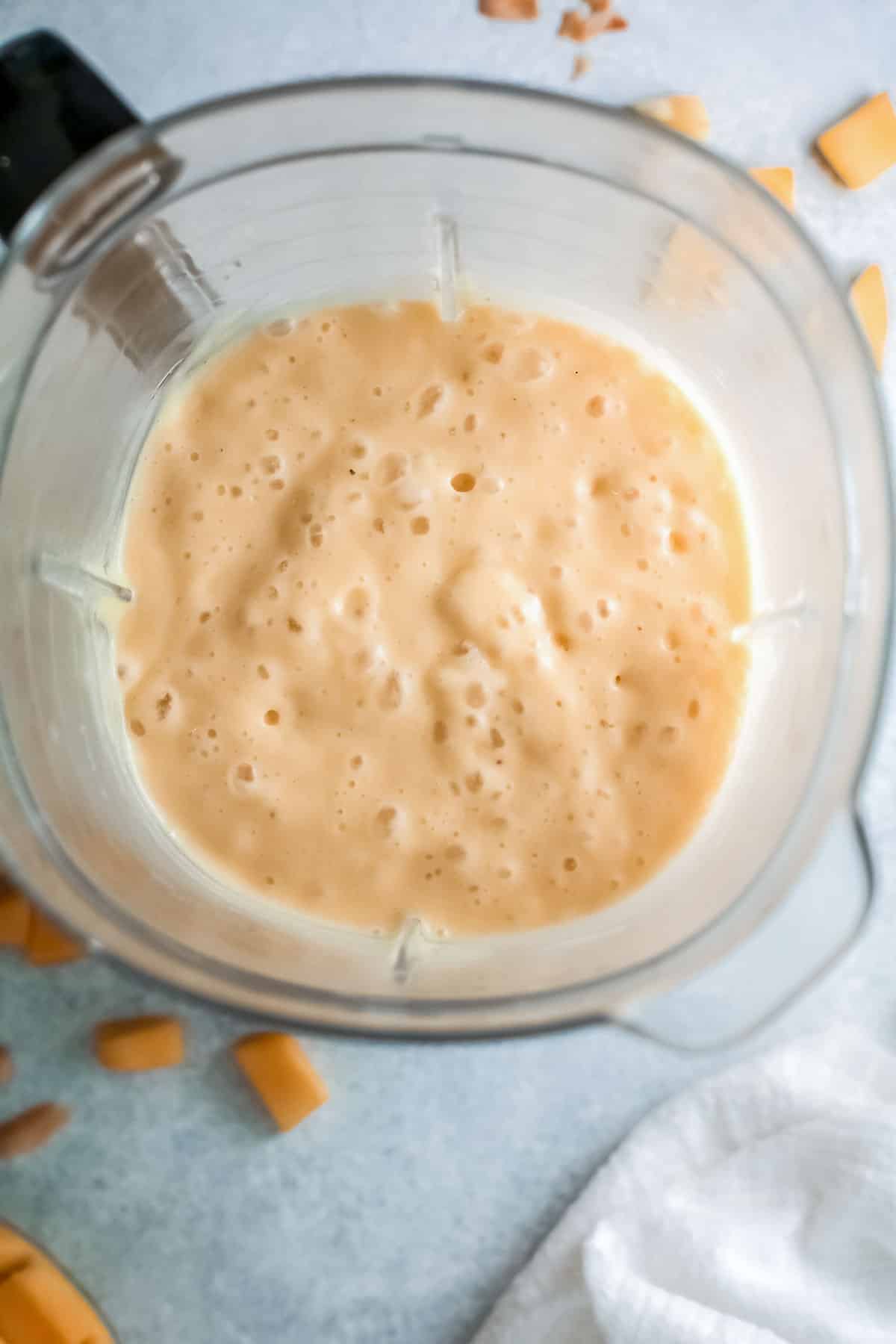 mango smoothie in blender