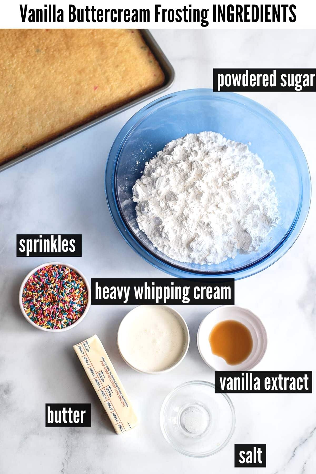 vanilla buttercream frosting ingredients