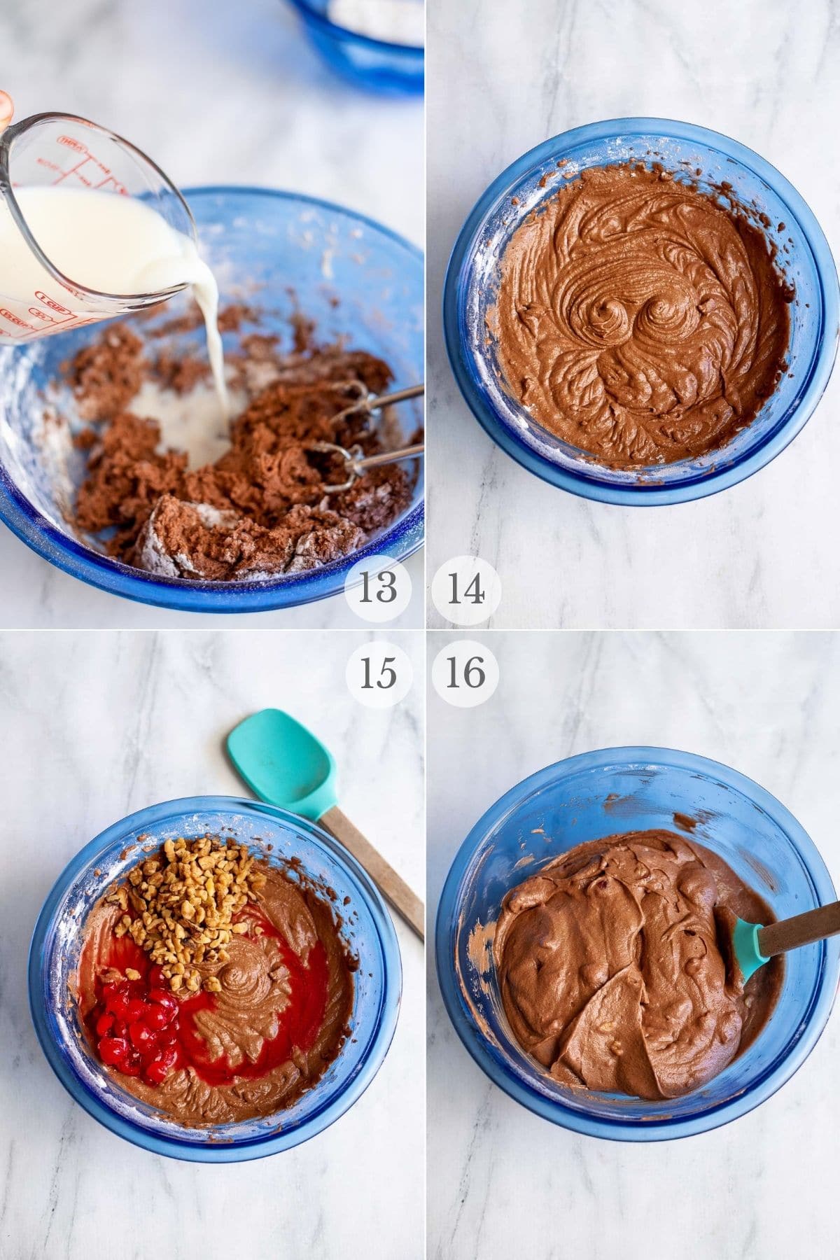Chocolate Cherry Cake recipe steps 13-16