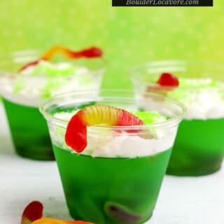 easy halloween treat jello cups title