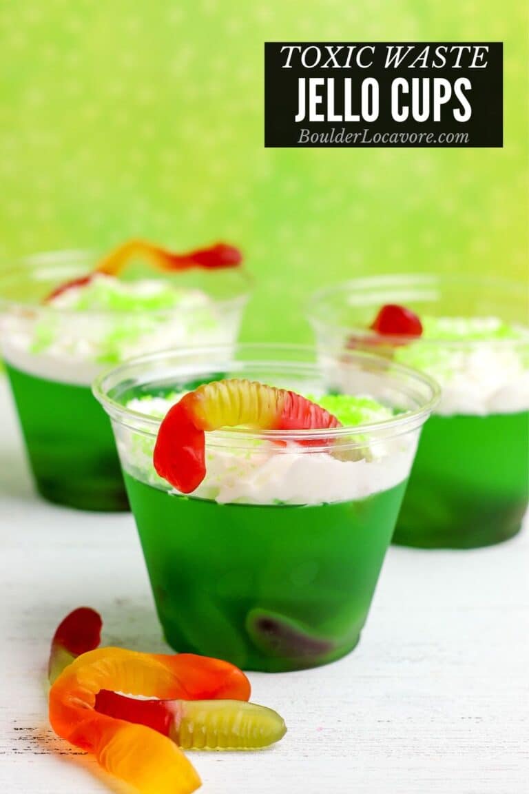 Toxic Waste Jello Cups Easy Halloween Treats Boulder Locavore