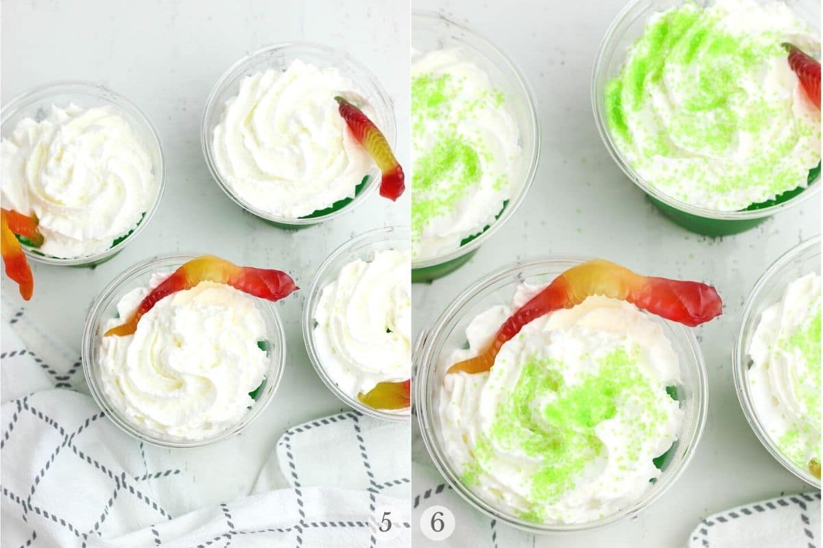 halloween treat jello cups recipe steps 5-6