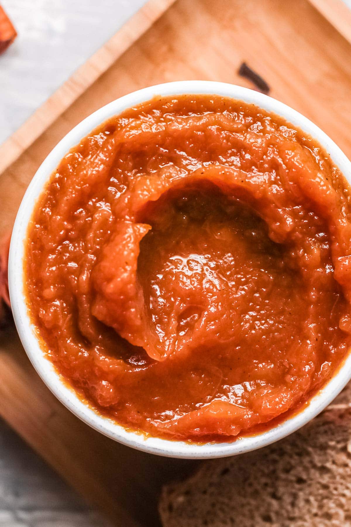 instant pot pumpkin butter in a bowl