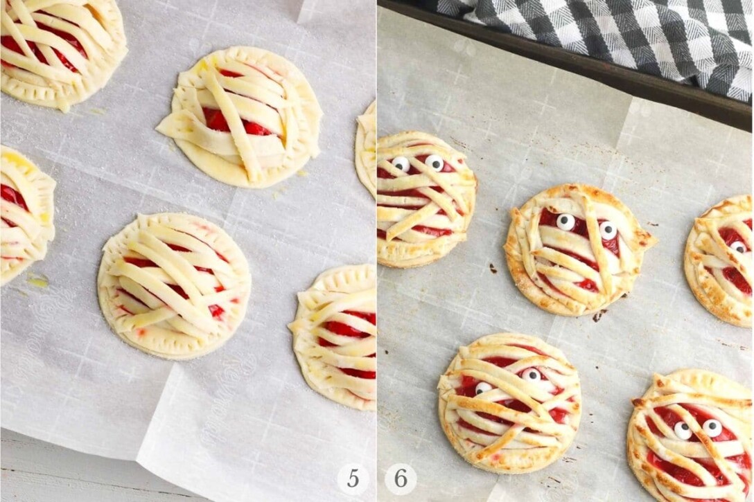 Mummy Cherry Hand Pies Halloween Dessert recipe Boulder Locavore