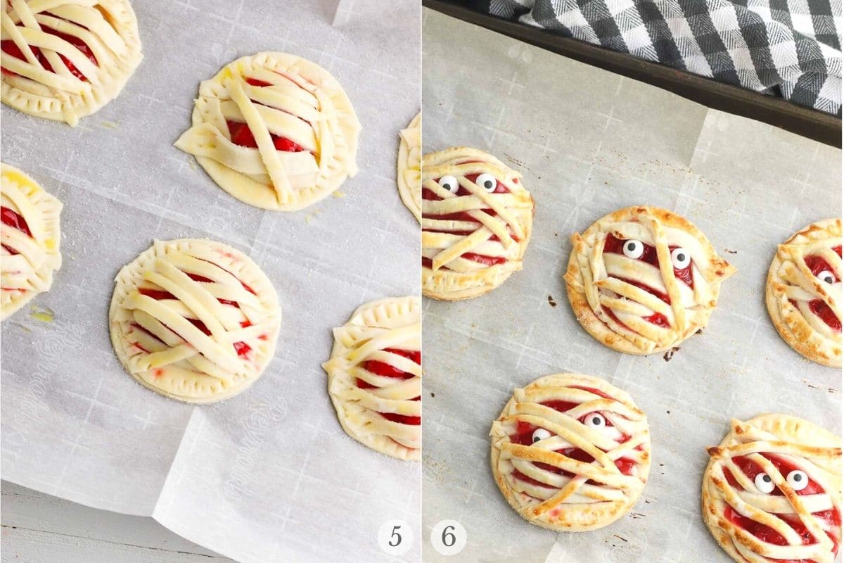 mummy hand pies recipe steps 5-6