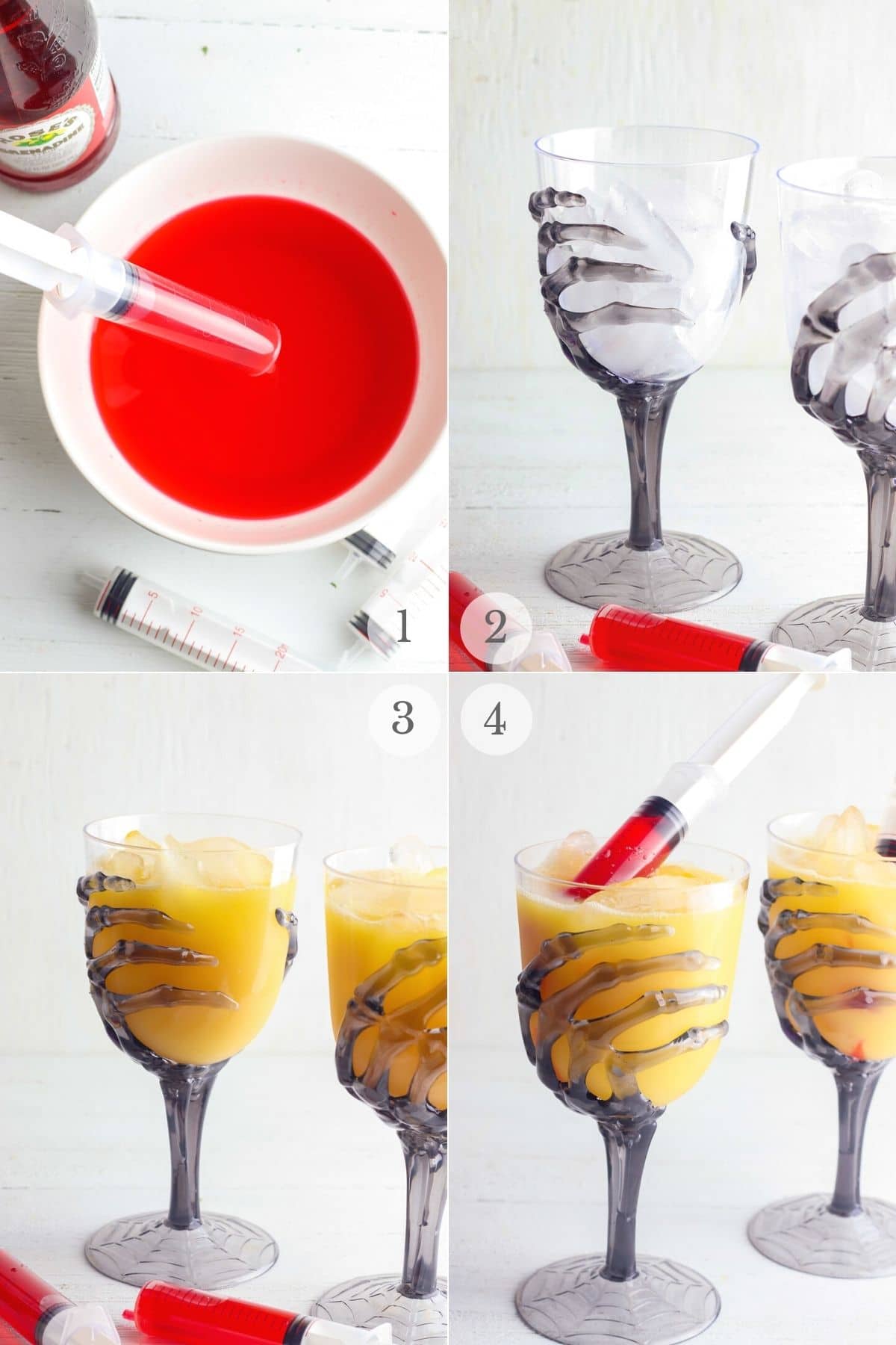 tequila sunrise vampire cocktail recipe steps 1-4