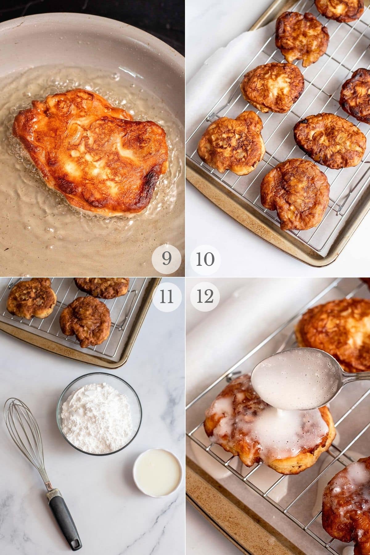 apple fritters recipe steps 9-12