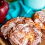 apple fritters with title overlay