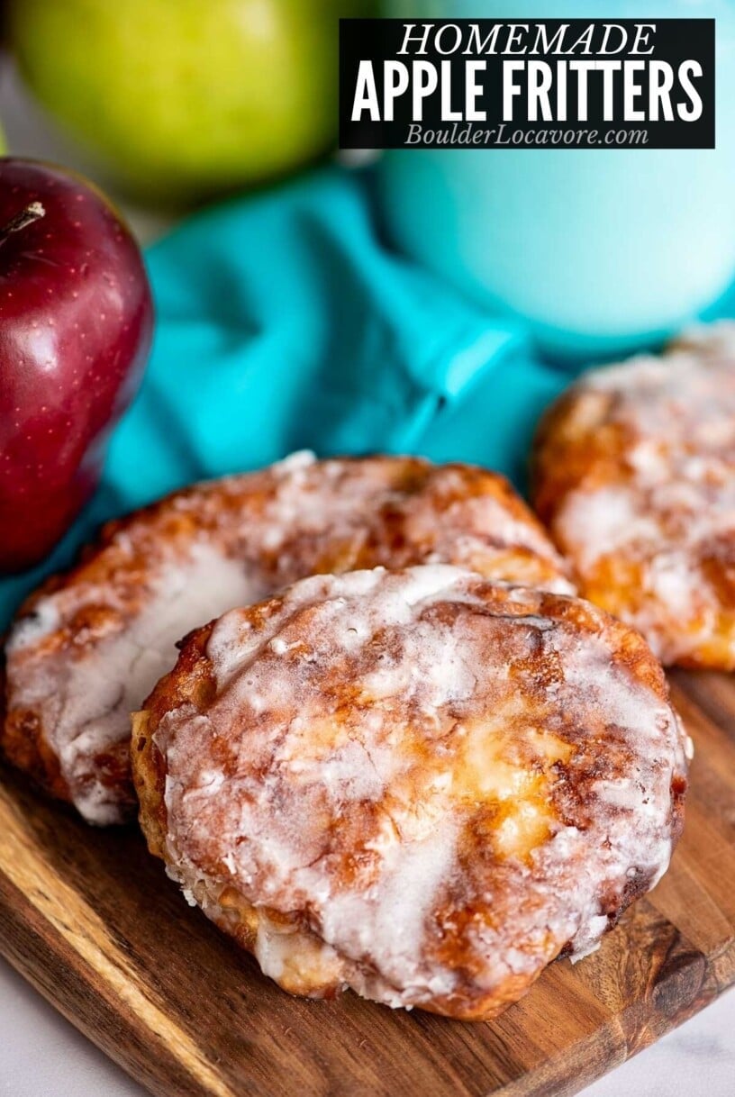 apple fritters with title overlay