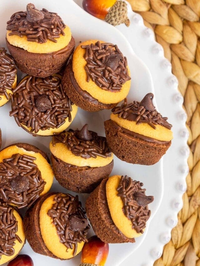 Acorn Brownie Bites