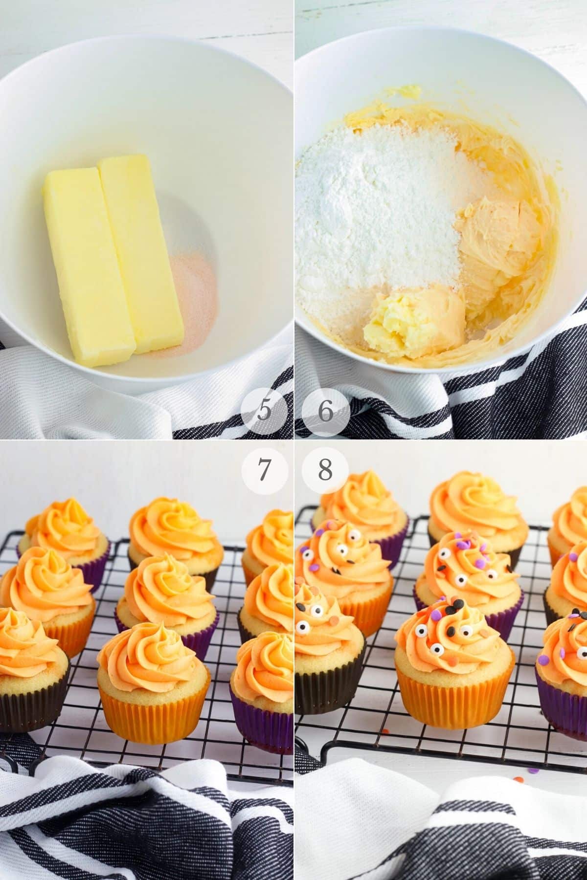 halloween cupcakes recipe steps 5-8