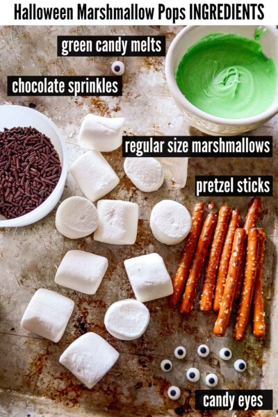 Frankenstein Halloween Marshmallow Pops recipe - Boulder Locavore